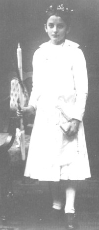 Rosa Fietz na 1ª Comunhão